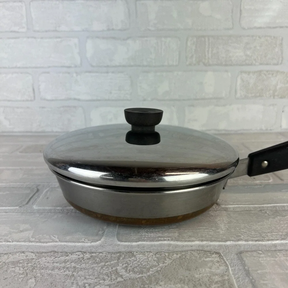 Vintage Revere Ware 1801 Copper Clad 8